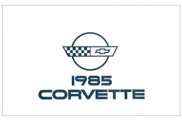 1985 Corvette Owners Manual