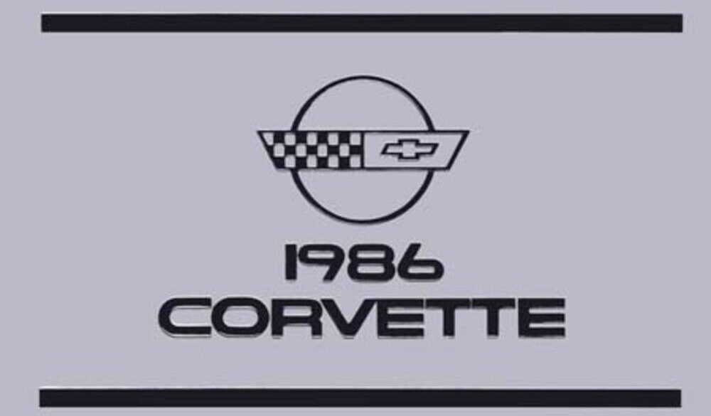 1986 Corvette Owners Manual