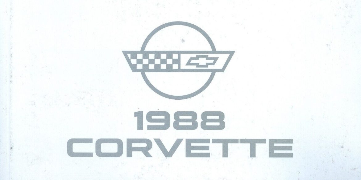 1988 Corvette Owners Manual