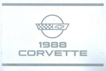 1988 Corvette Owners Manual