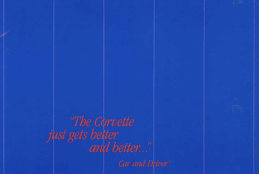 1990 Corvette Sales Brochures