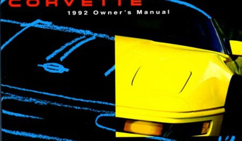 1992 Corvette Owners Manual