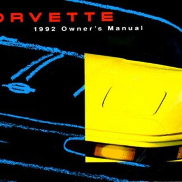 1992 Corvette Owners Manual