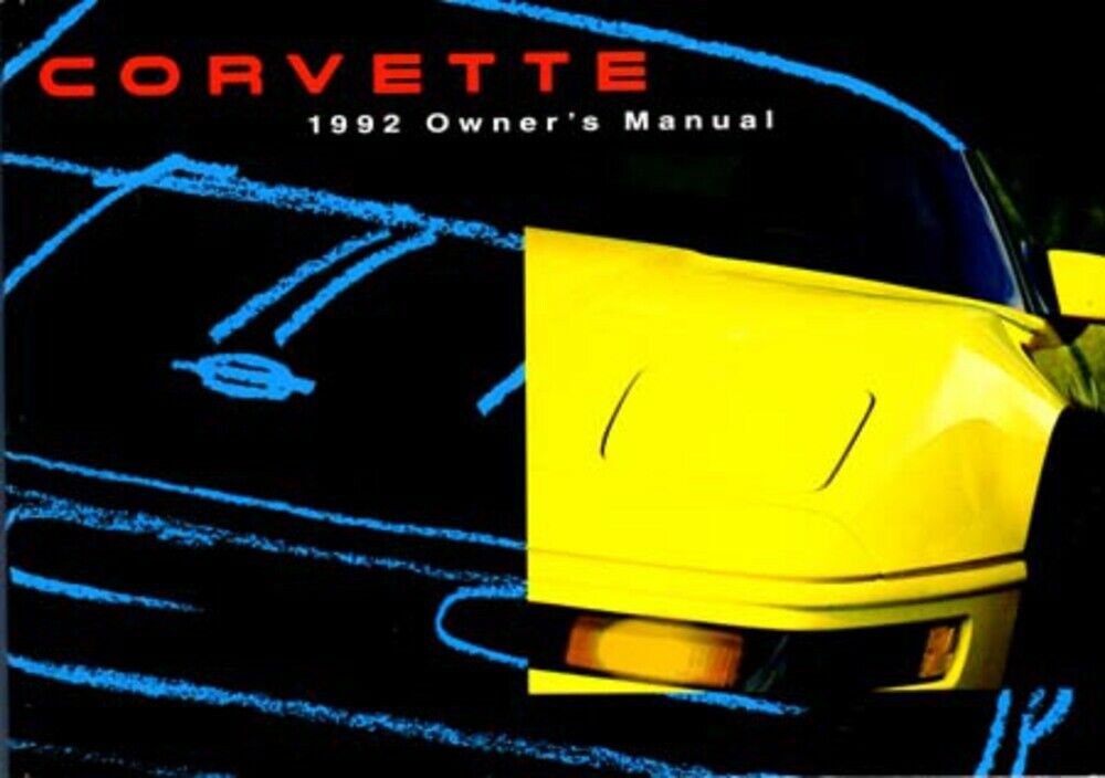 1992 Corvette Owners Manual