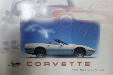 1993 Corvette Owners User Manual