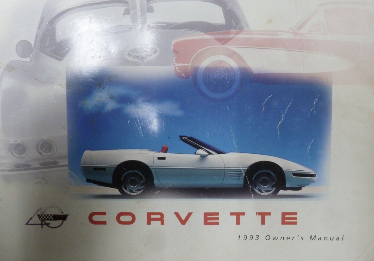 1993 Corvette Owners User Manual