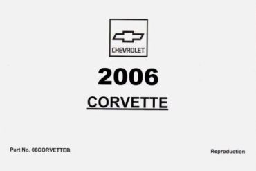 2006 Corvette Owners Manual