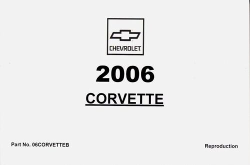 2006 Corvette Owners Manual