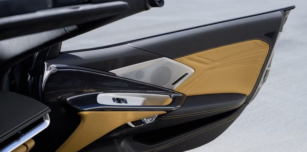 2024 Corvette E-Ray interior door trim