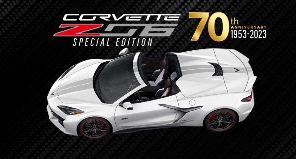 The 2023 70th Anniversary Edition Corvette Z06.