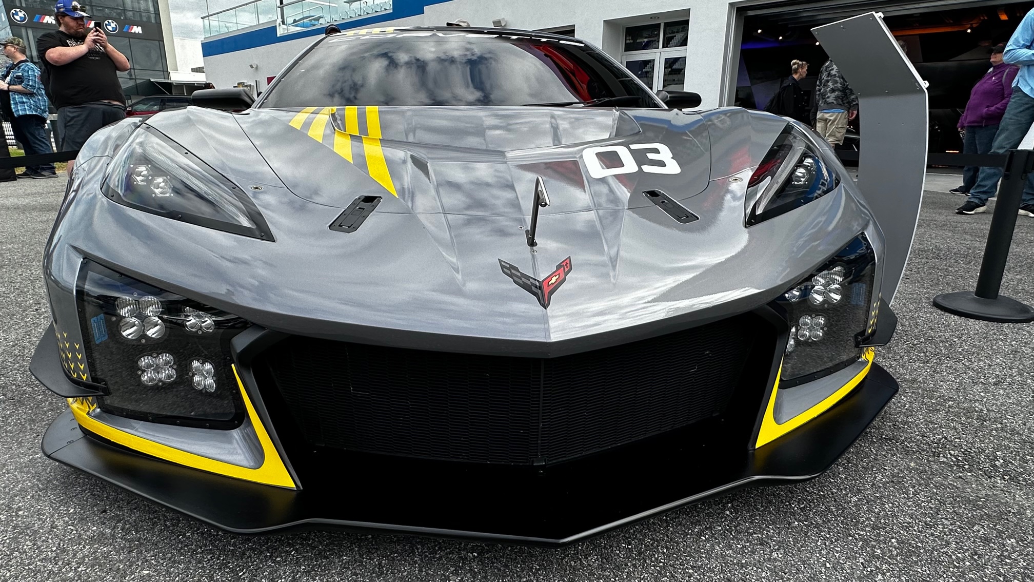 The 2024 Z06 GT3.R as seen at Daytona International Speedway in January 2023. (Image property of Kolecki Concepts LLC)