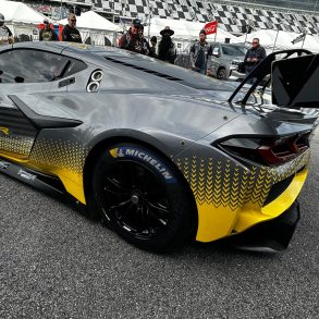 The 2024 Z06 GT3.R as seen at Daytona International Speedway in January 2023. (Image property of Kolecki Concepts LLC)