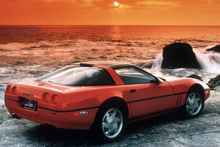 Red C4 Chevrolet Corvette