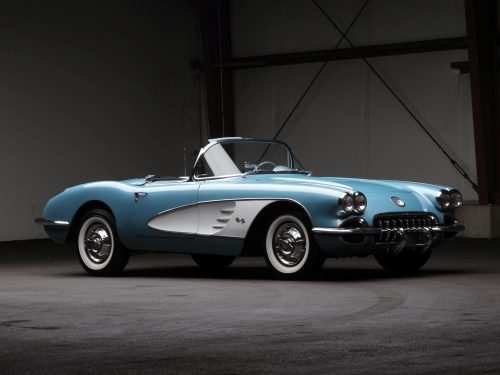 The 1958 Corvette was longer, had twin headlights, and was heavier than its predecessors.