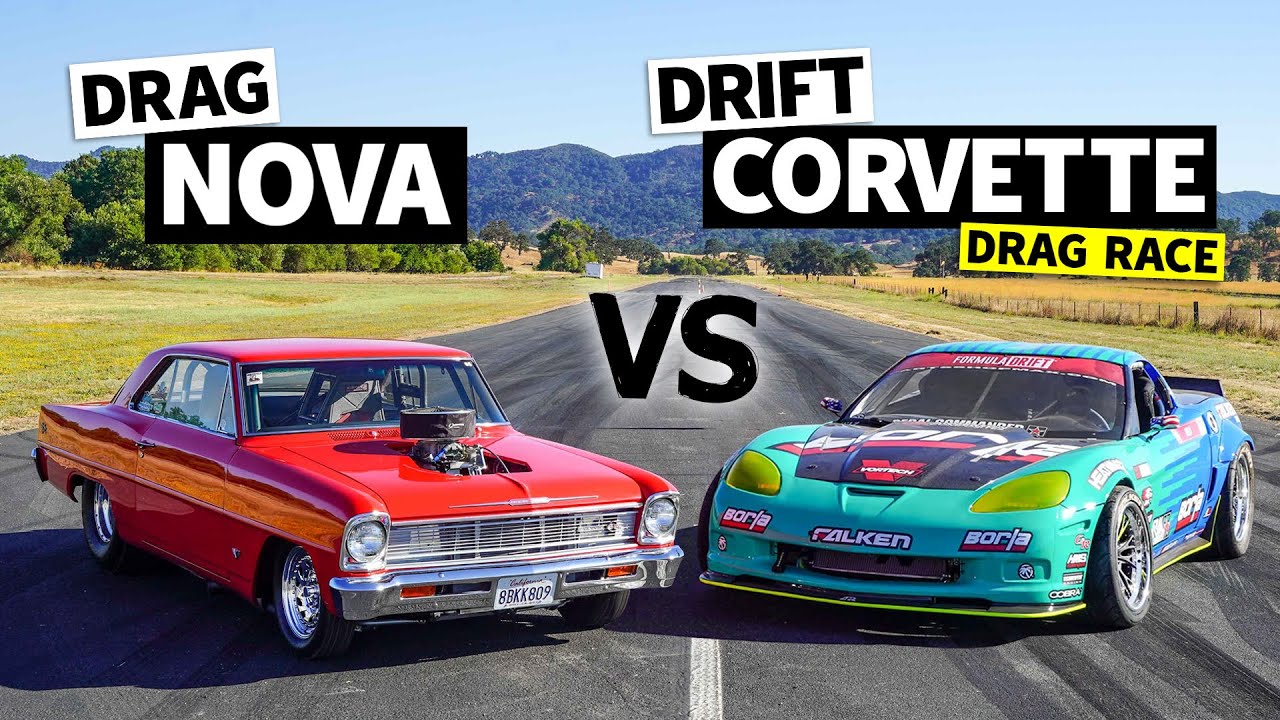 950-HP Corvette Lines Up Against A 920-HP Chevy Nova