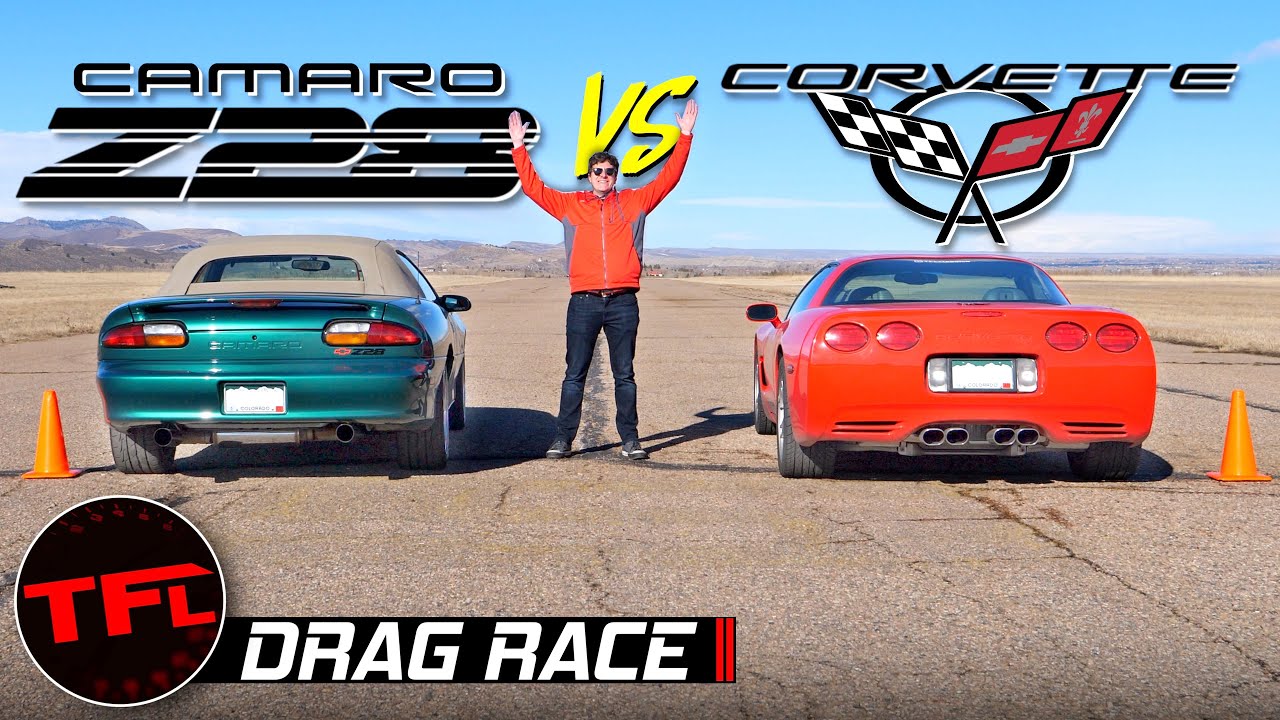 C5 Corvette Drag Races A '98 Chevy Camaro Z28 & The Results Are Quite Close!