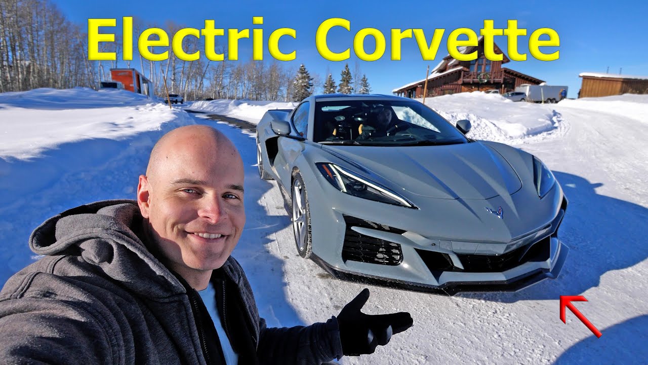 Driving The 2024 Corvette E-RAY For The First Time In Snow!