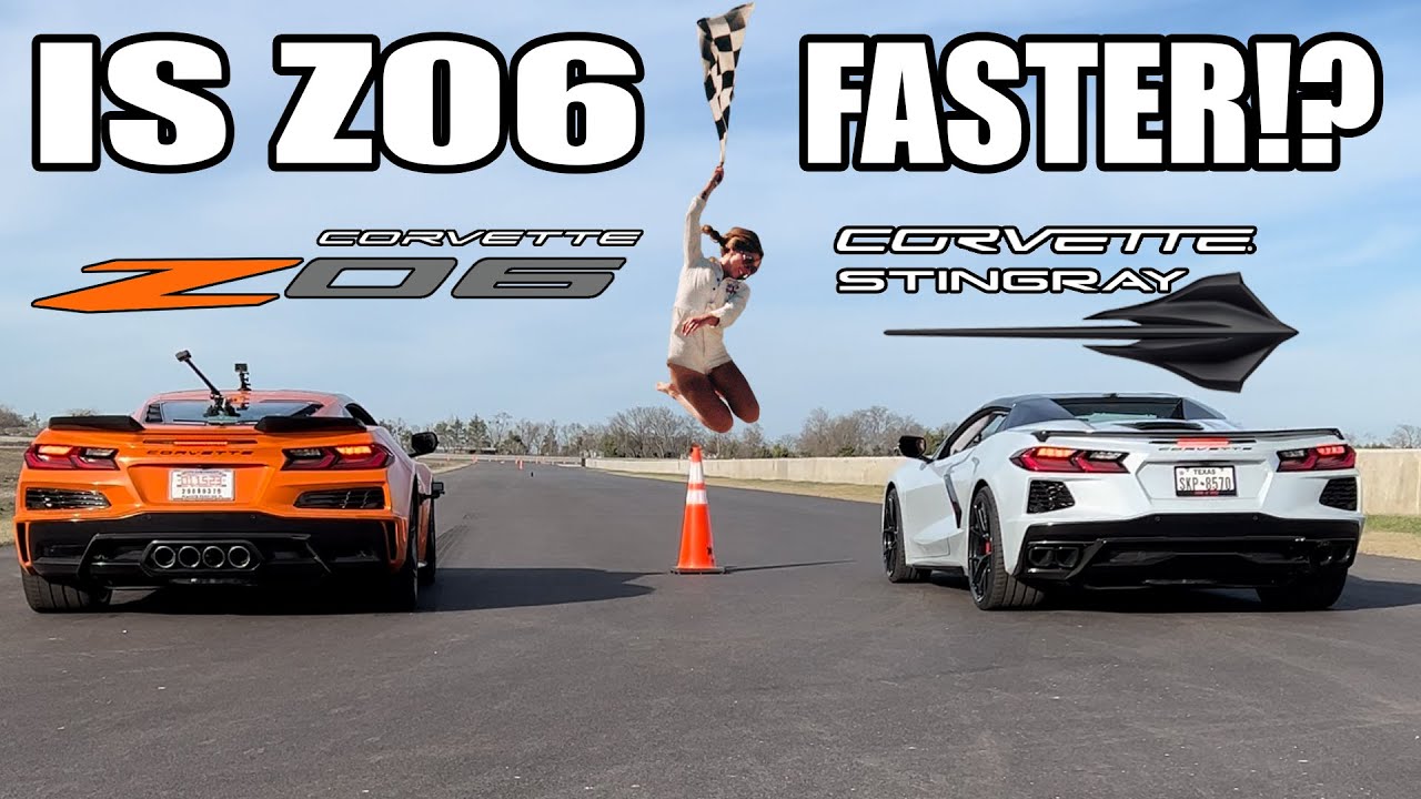 C8 Corvette Stingray Tries To Beat The 2023 Corvette Z06 In A Drag Race!