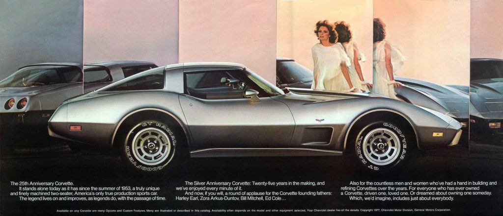 Original brochure for the 1978 Silver Anniversary Edition Corvette.