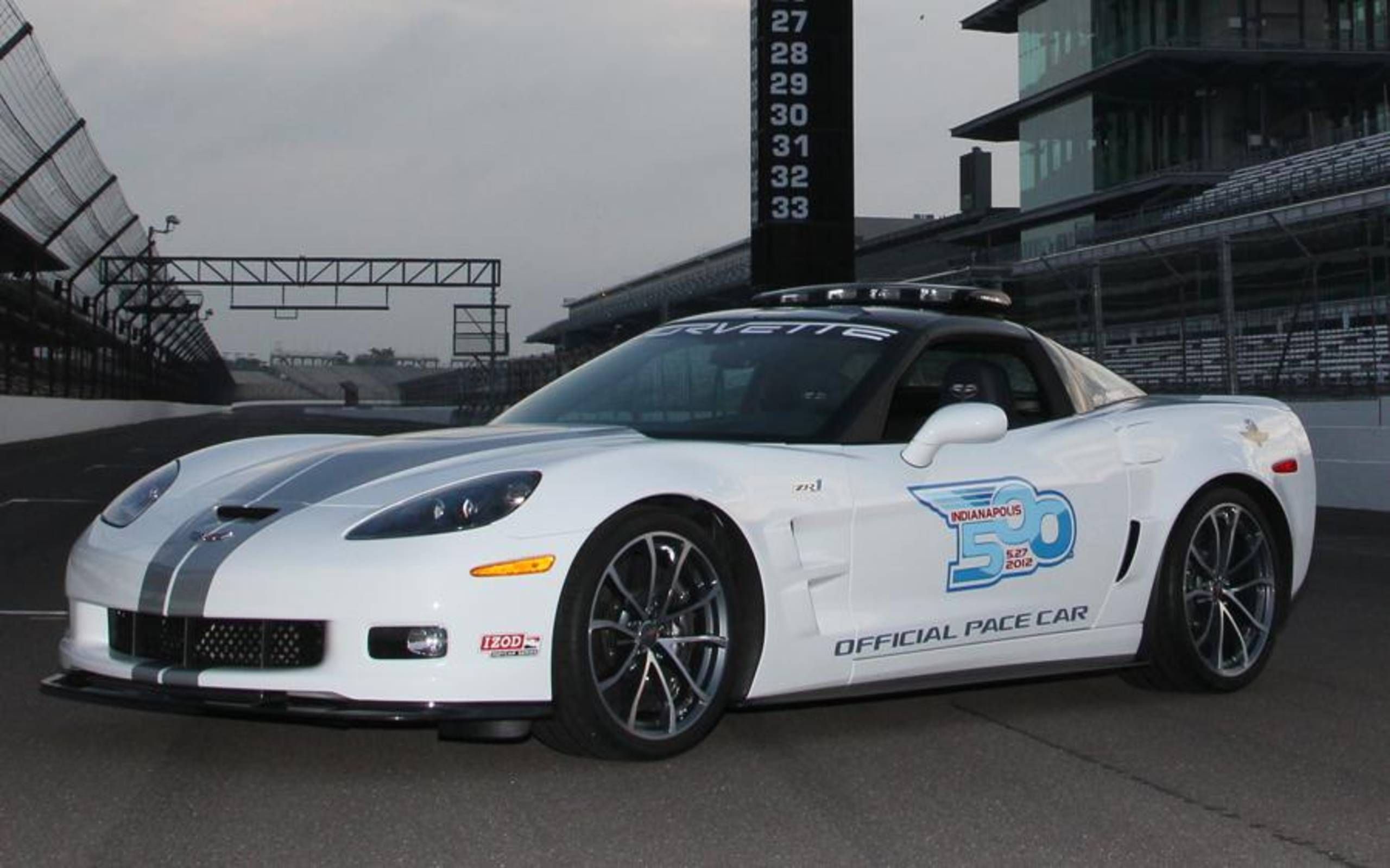 The 2013 Chevrolet Corvette ZR1 Indy Pace Car
