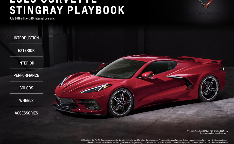 2020 Corvette Dealer Playbook 2