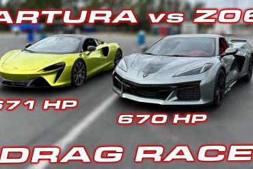 C8 Z06 Challenges A McLaren Artura On A Drag Race!