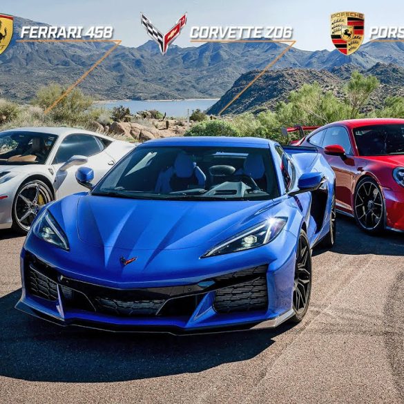 How Does The C8 Corvette Z06 Measure Up Against The A Ferrari 458 & Porsche 911 GT3 RS