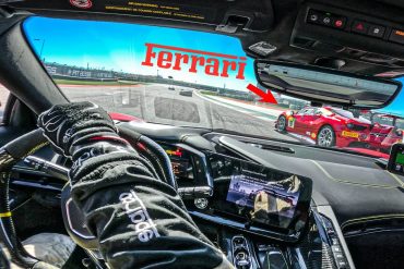 2023 C8 Corvette Z06 Challenges A Ferrari On A Racetrack