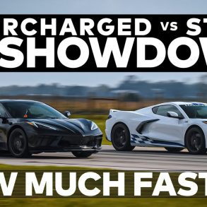 Stock C8 Corvette vs Hennessey's Supercharged H700 C8 Corvette