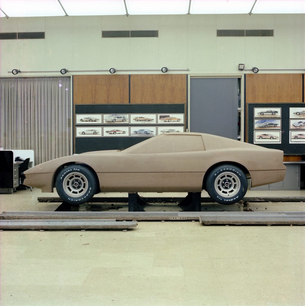 This full-size clay model was developed by Palmer and his design studio to evaluate the coefficient of drag in GM's wind-tunnels.