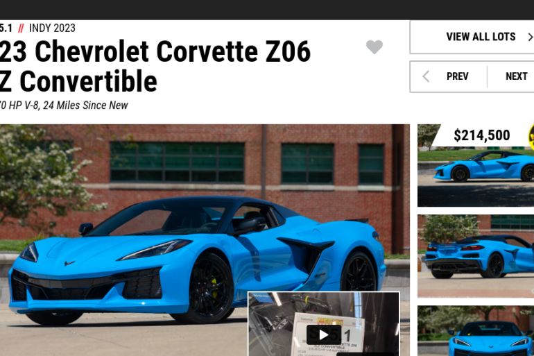 2023 Mecum Indy Results Archives