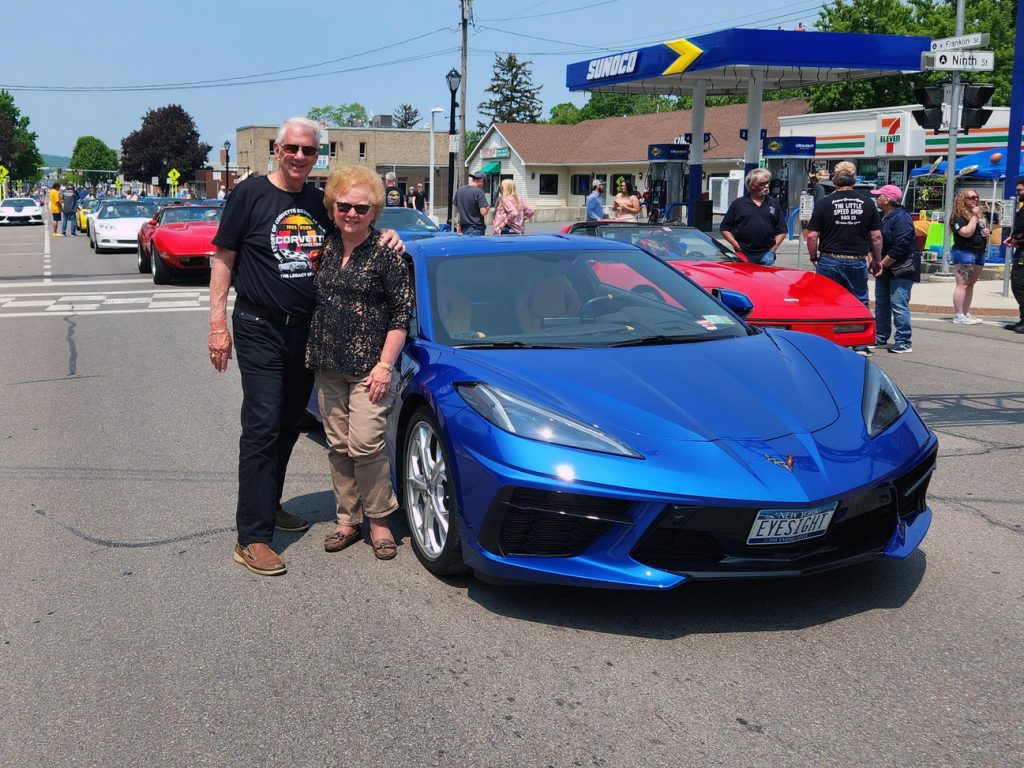 Corvette owner Ed Gail prepares to drive the Watkins Glen Grand Prix course.