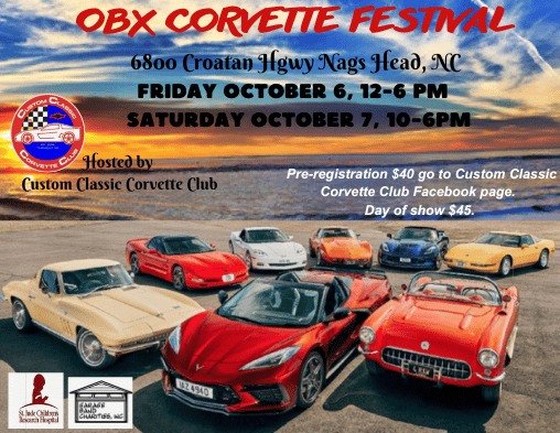 OBX Corvette Show in the Outer Banks, North Carolina!