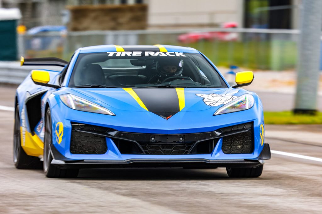 Preparing to enter the track at the NCM Motorsports Park on May 12, 2023.