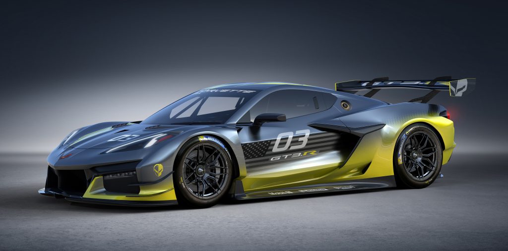 The Chevrolet Corvette Z06 GT3.R race car debuted at the Rolex 24 in Daytona in late January 2023 and is the first consumer-available factory race car of its kind.