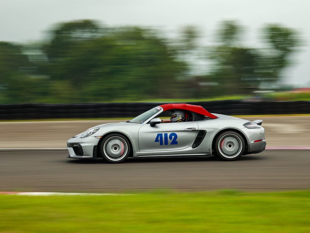 For anyone that wonders, the HPDE Experience at the NCM Motorsports Park is NOT limited to just Corvettes. In fact, there were a huge varity of cars that showed up, including this Porsche Boxster convertible. NOTE: There are additional requirements to operate a convertible at an HPDE event - please contact the NCM Motorsports Park for details. (Image courtesy of Cole Carroll / NCM Motorsports Park.)