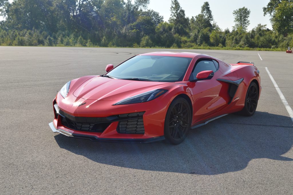 Upon arriving at the NCM Motorsports Park, we were greeted by this beautiful 2023 Corvette Z06 in Torch Red paint.