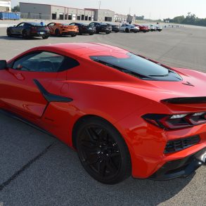 One of the all-new 2023 Corvette Z06 coupes at the NCM Motorsports Park. (Image courtesy of the author.)