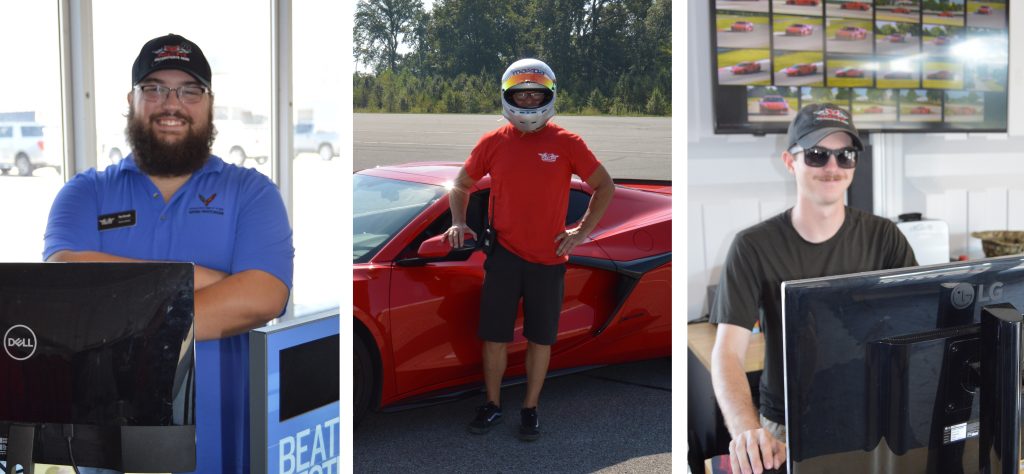 The staff at the NCM Motorsports Park, which includes Tim Vernak (left), Griff Tomlin (center), and Cole Carroll (right), will all help ensure your experience at the track is one you'll never forget! (Images courtesy of the author.)