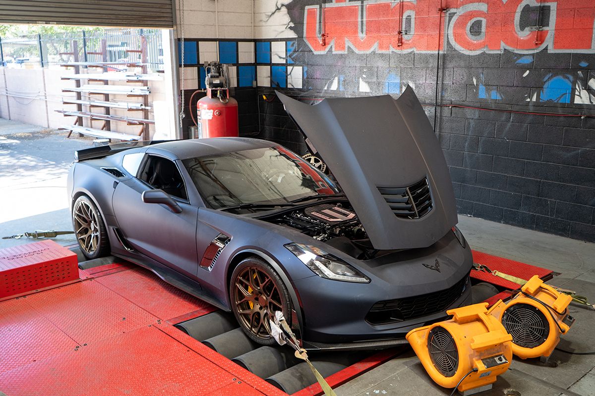 C7 Z06 Corvette on Dyno