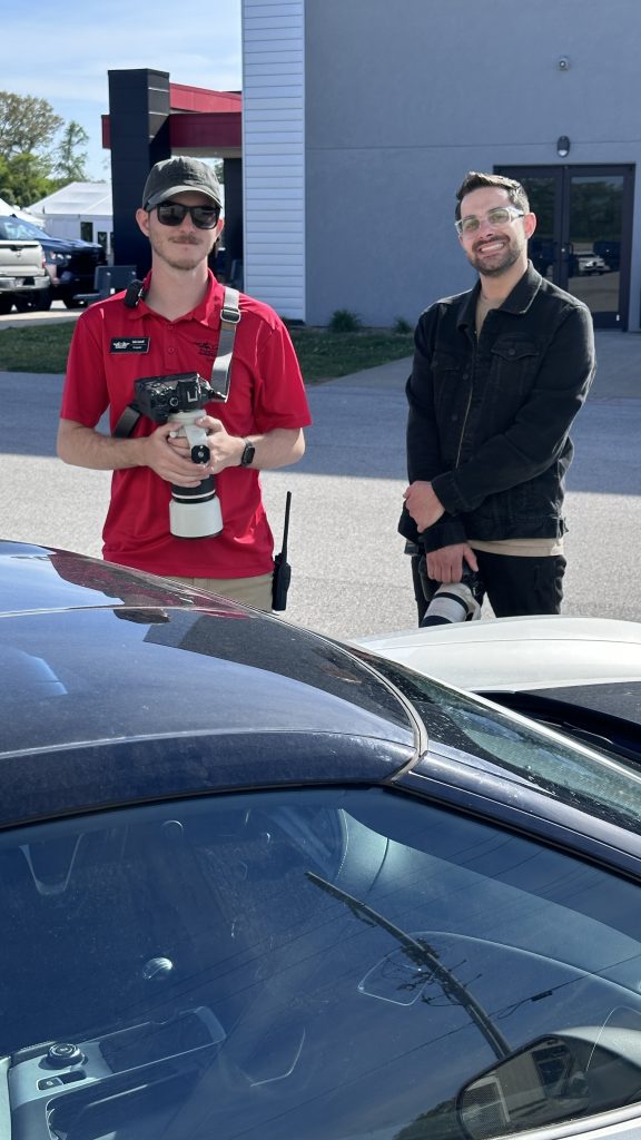 NCM Motorsports Park Photographers Cole Carroll (left) and Sean Reagan will help make your experience memorable by capturing all your best moments at the track in ultra HD!