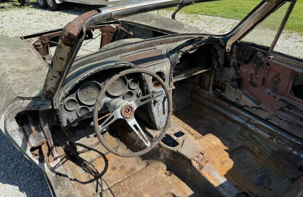 This 1966 Corvette Convertible is currently being auctioned on Ebay by seller bb67.