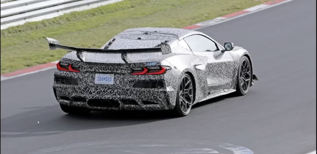 The 2024 Corvette Zr1 testing on track