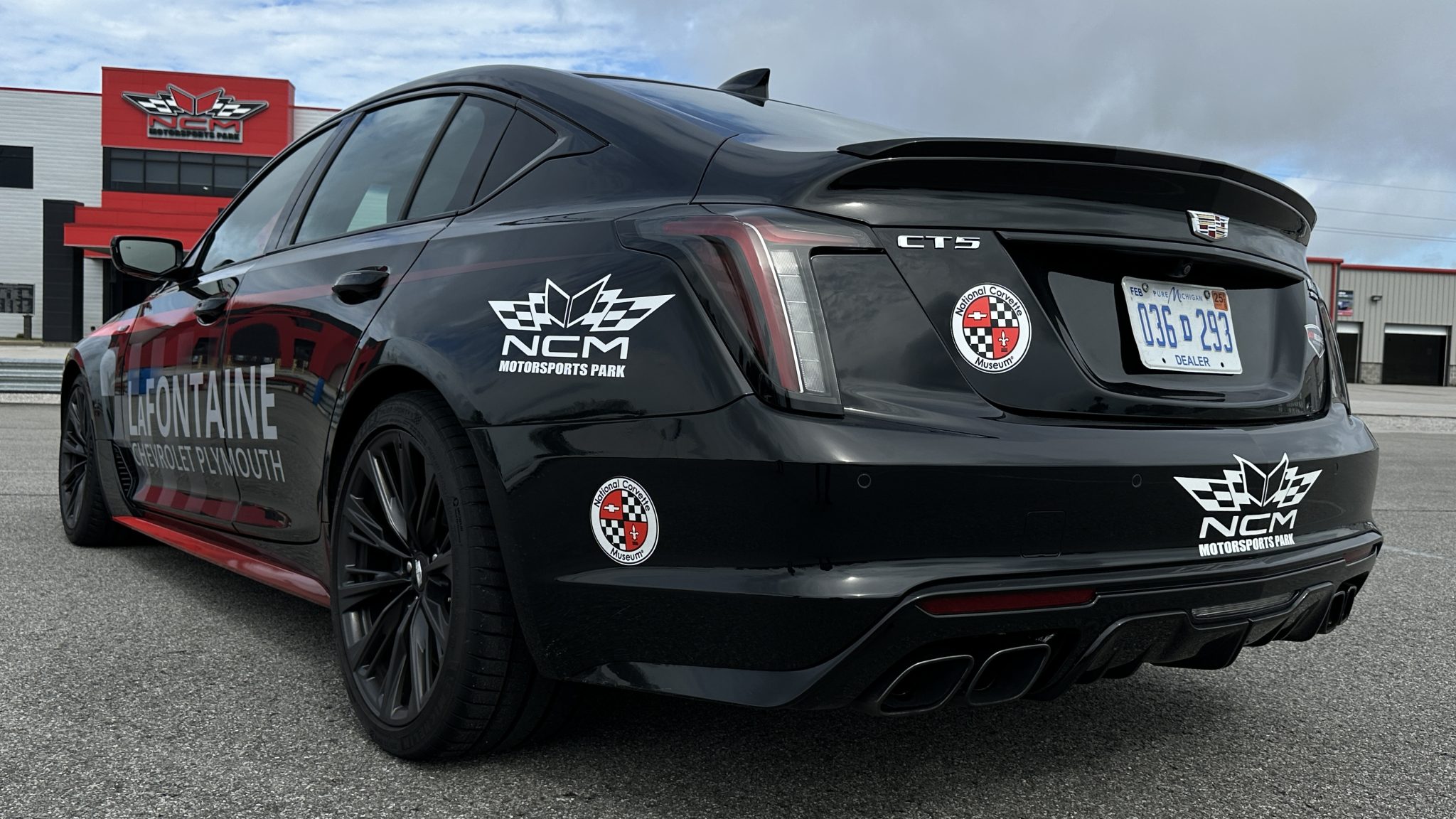 Touring Laps in the NCM Motorsports Park Cadillac Blackwing!