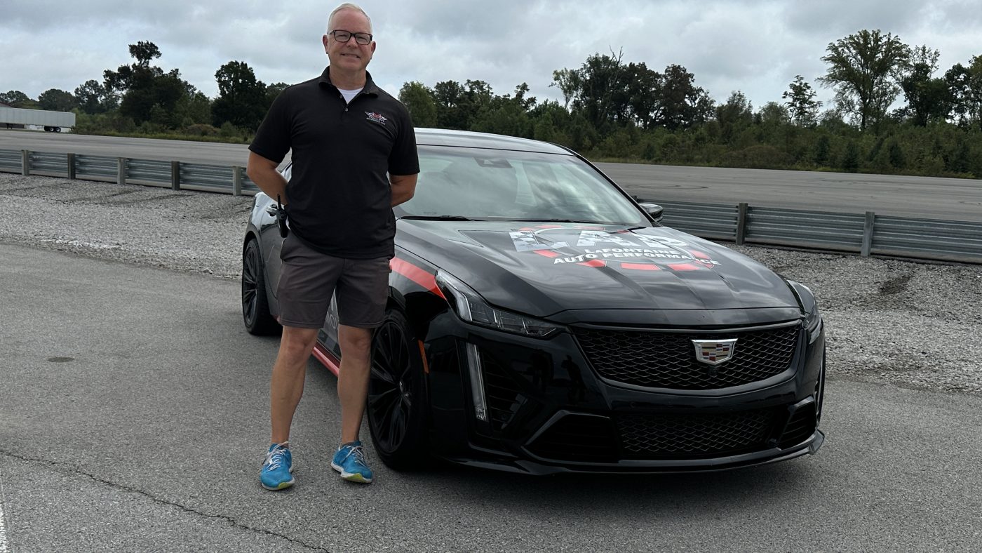 Touring Laps in the NCM Motorsports Park Cadillac Blackwing!