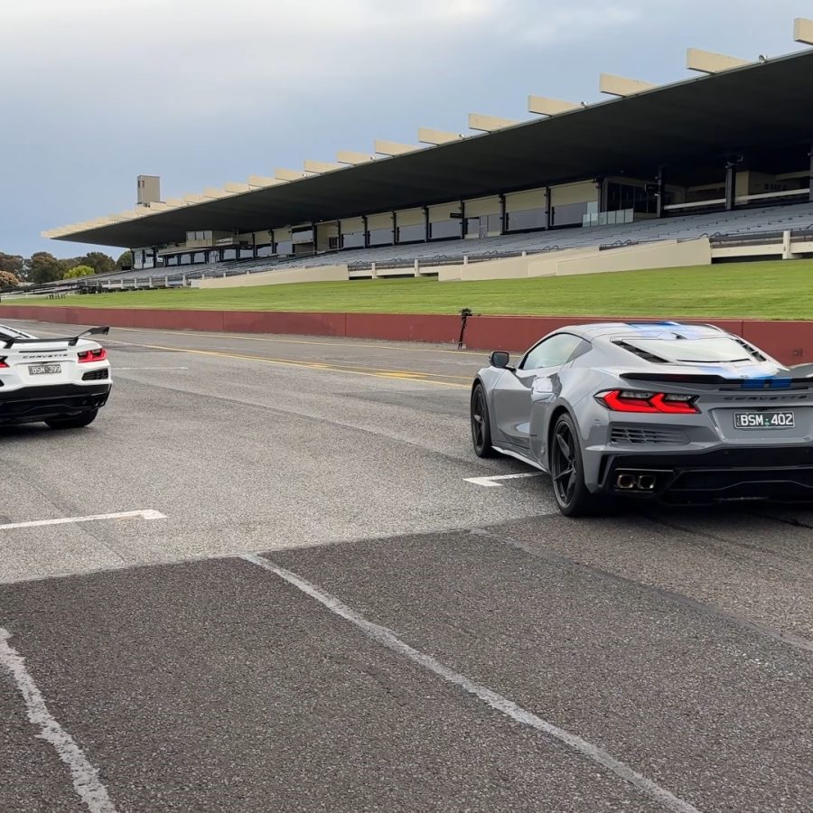 Corvette E-Ray Drag Races Porsche 911 Turbo S