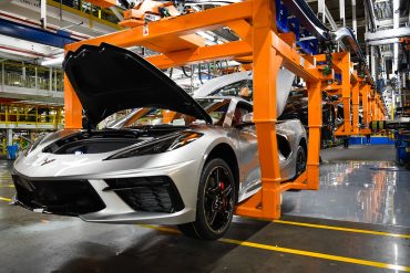 C8 Corvette assembly line in Bowling Green, Kentucky