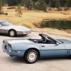 1986 Corvette coupe and convertible side by side