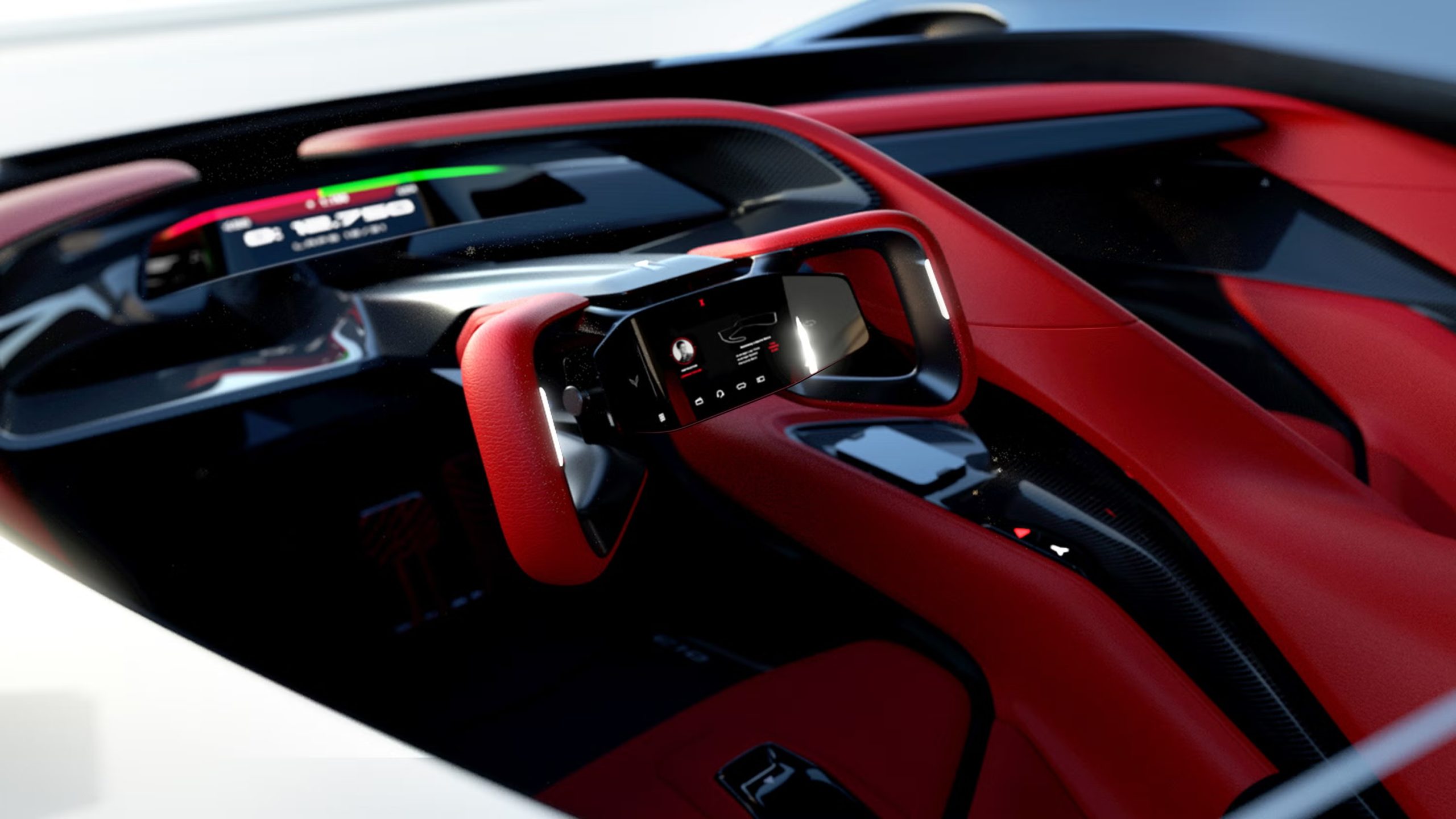 Interior of the Chevrolet California Corvette EV concept
