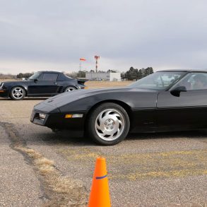 C4 Corvette drag race vs Porsche 911
